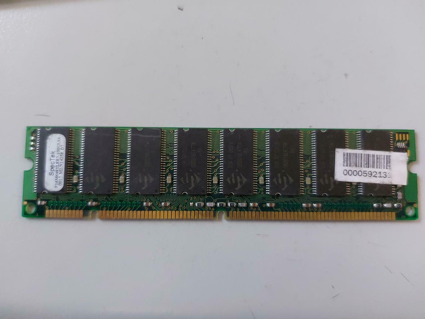 SpecTek 128MB PC100 168Pin nonECC DDR SDRAM DIMM Memory P16M648YLEE7-100CL3A