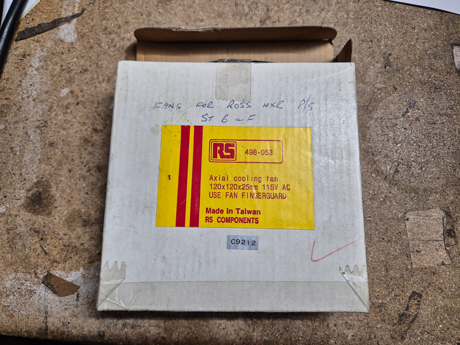 RS Components 115V 19/18W 0.19/0.18W 120mm Axial Cooling Fan ( 498-053 ) USED