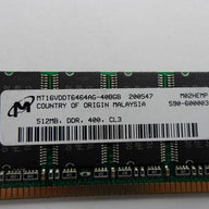 MC6585_MT16VDDT6464AG 40BGB_Micron 512MB PC3200 CL3 Non-ECC Unbuffered DIMM - Image3