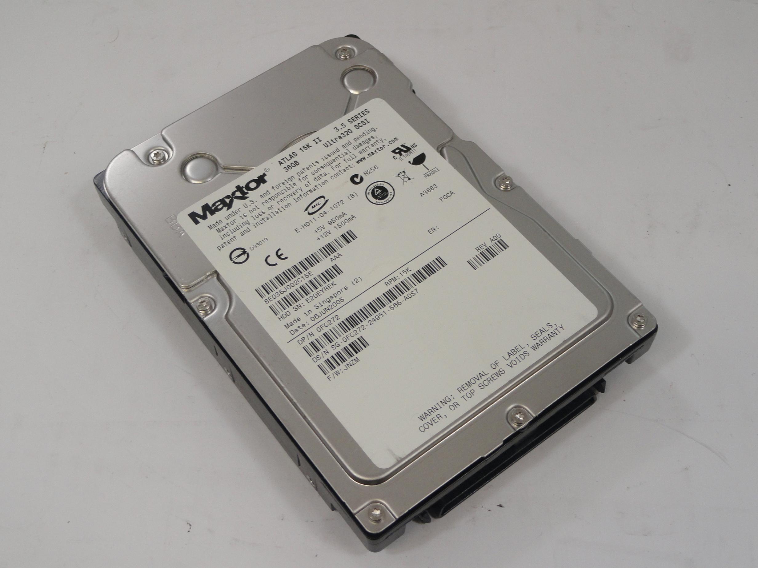 PR19151_8E036J0_Maxtor Dell 36GB SCSI 80 Pin 15Krpm 3.5in HDD - Image5