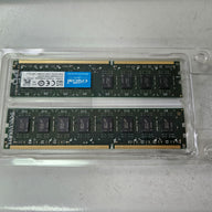 Crucial 16GB (2x8GB) DDR3-1600MHz PC3-12800 Non-ECC Unbuffered CL11 240Pin UDIMM Memory Kit ( CT2K102464BD160B ) NEW