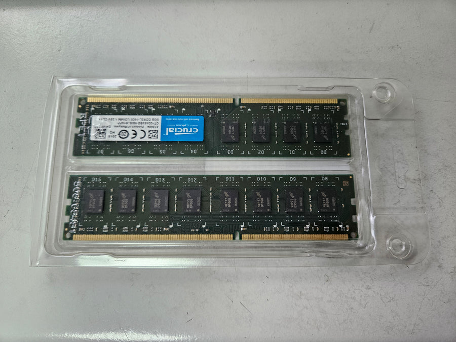 Crucial 16GB (2x8GB) DDR3-1600MHz PC3-12800 Non-ECC Unbuffered CL11 240Pin UDIMM Memory Kit ( CT2K102464BD160B ) NEW
