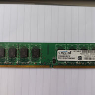 Crucial 2GB PC2-6400 DDR2-800MHz non-ECC Unbuffered CL6 240-Pin DIMM Dual Rank Memory Module (CT25664AA800.M16FM)