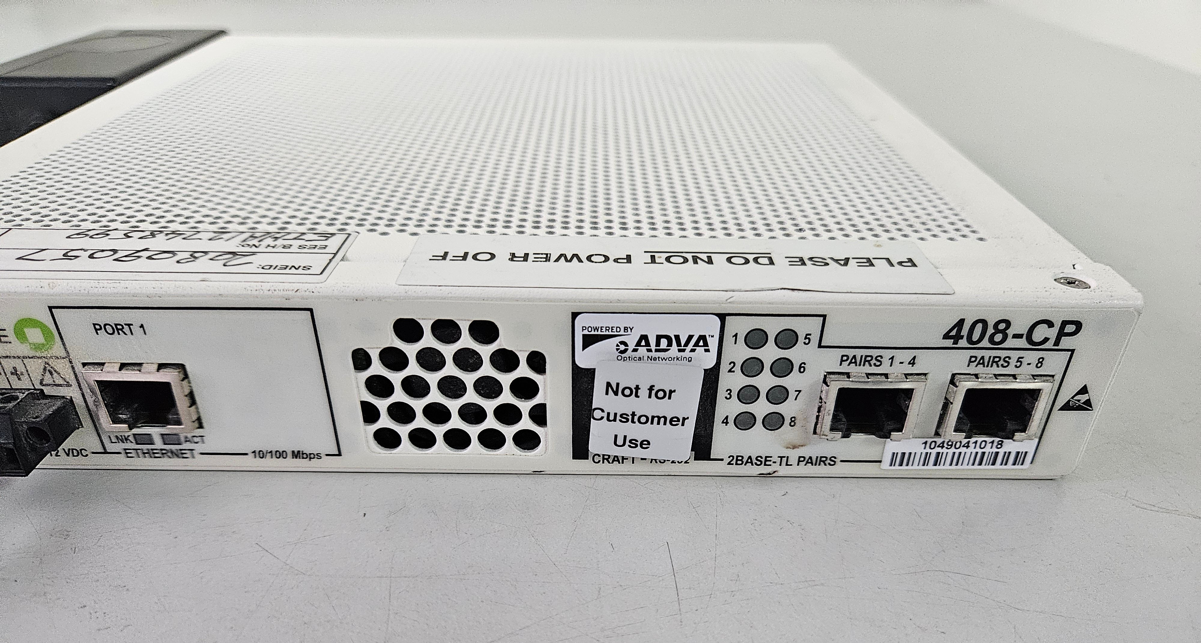 Overture Network High Speed Enterprise Ethernet Modem W/PSU ( HN408-CP-1E 920401-2005-07 ) USED