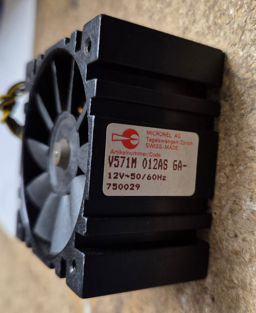 Micronel AG 12V 50-60Hz AC Brushless Fan ( 750029 V571M 012AS ) USED