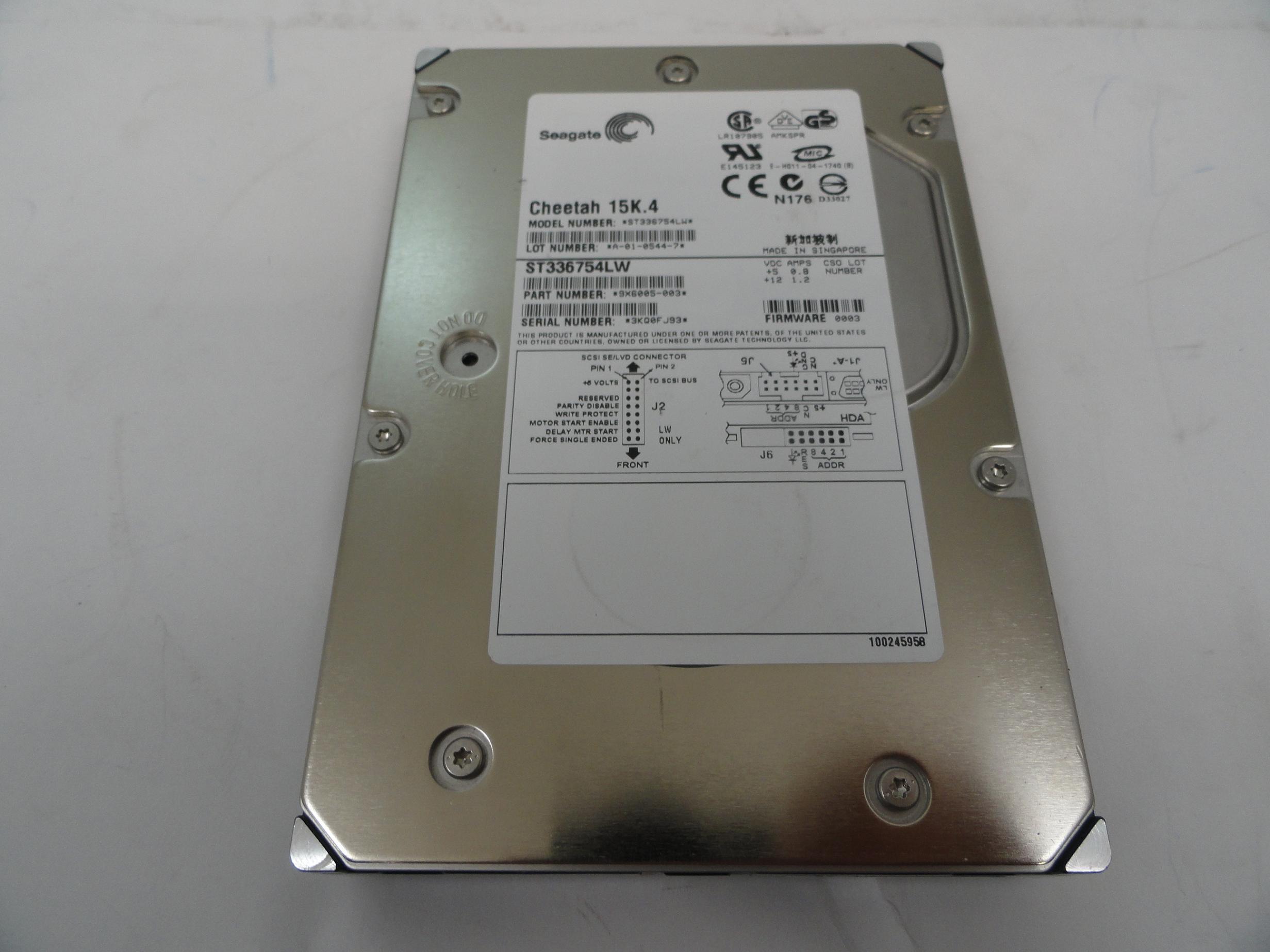 PR18915_9X6005-003_Seagate 36GB SCSI 68 Pin 15Krpm 3.5in HDD - Image3