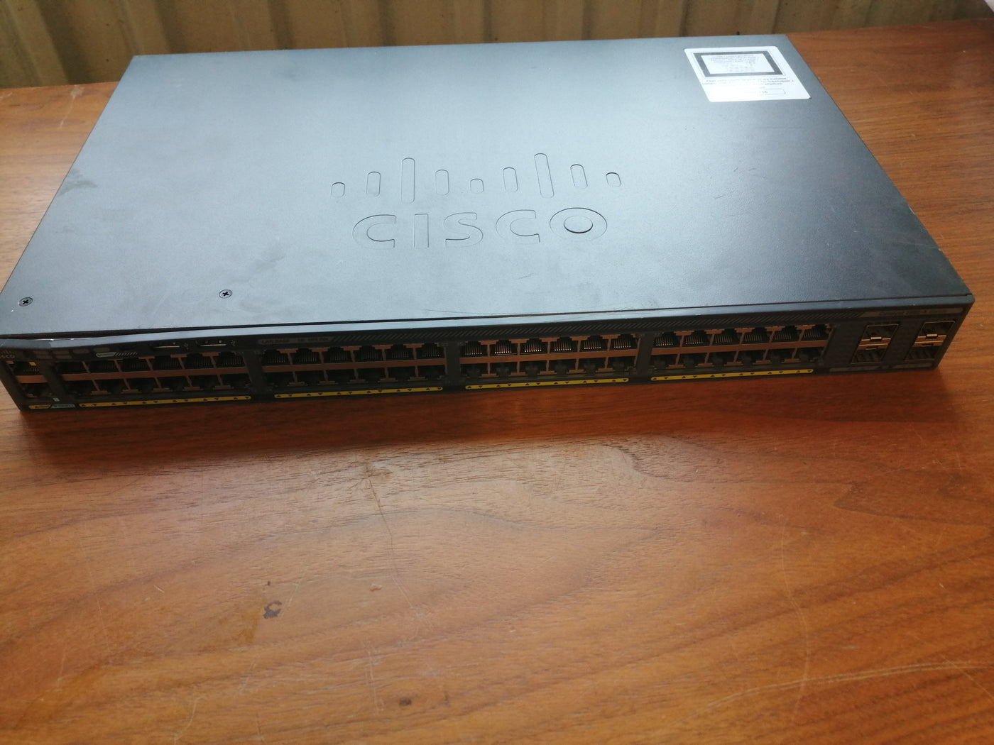 CISCO CATALYST C2960-X 48 PORT SWITCH 240V 2.1A 50-60 HZ ( WS -C2960X-48TS-L USED )