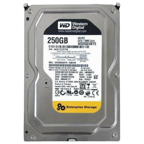 Western Digital Apple 250GB SATA 7200rpm 3.5in HDD ( WD2500JS-41MVB1 655-1259A ) REF