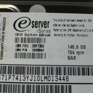 PR20076_CA06697-B45900BA_Fujitsu IBM 146.8GB SAS 80 Pin 15Krpm 3.5in HDD - Image2