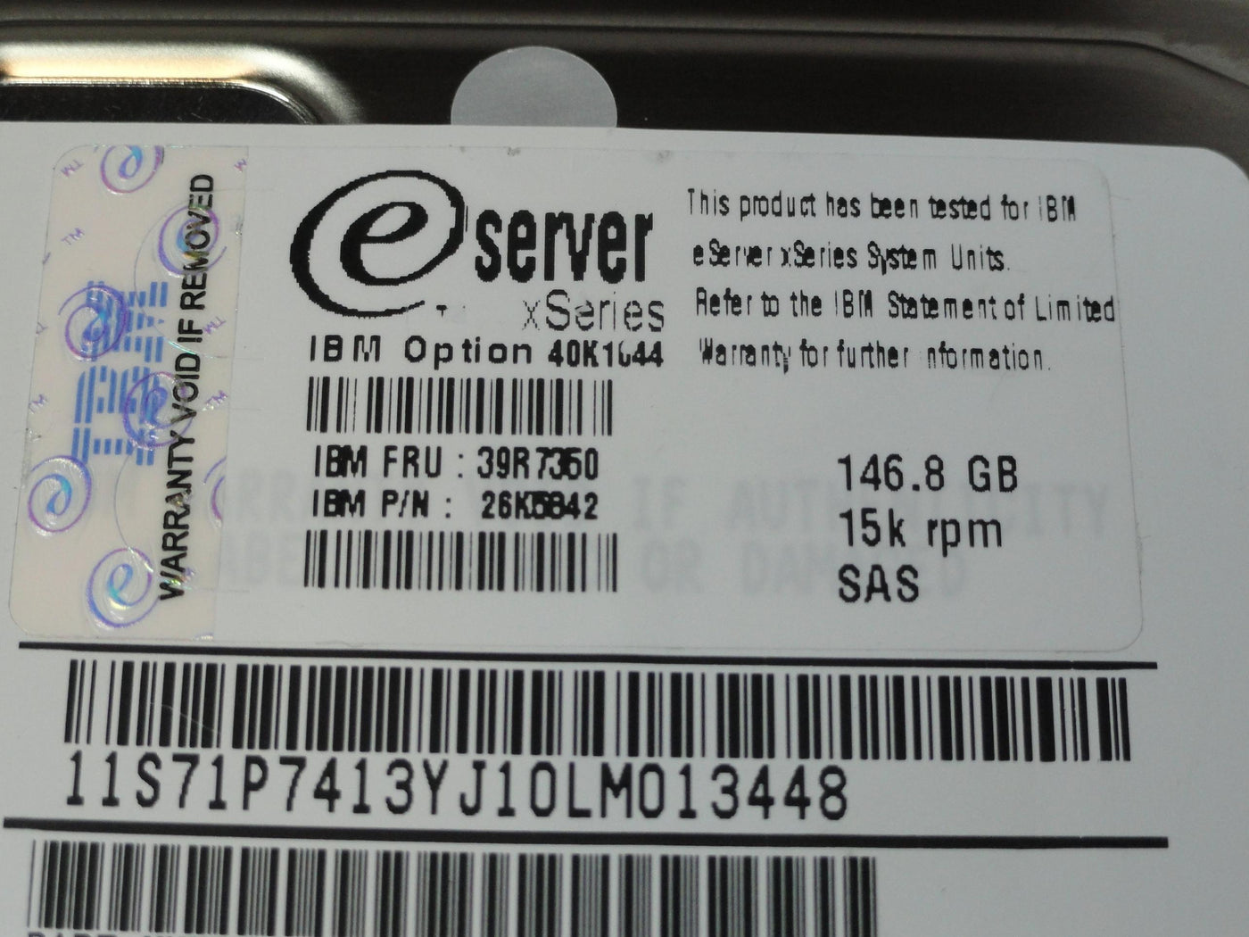 PR20076_CA06697-B45900BA_Fujitsu IBM 146.8GB SAS 80 Pin 15Krpm 3.5in HDD - Image2