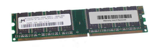 Micron 256MB PC2700 DDR-333MHz non-ECC Unbuffered CL2.5 184-Pin DIMM ( MT8VDDT3264AY-335K1 ) REF