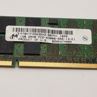 Micron 1GB 2Rx8 PC2-5300s SODIMM (MT8TF25632HZ-667H1 Ref )