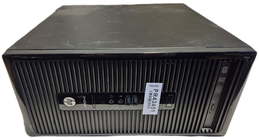 HP ProDesk 400 G2 MT DVD 8GB RAM i5-4590s 3GHz NO HD NO OS ( J4B19EA#ABU ) USED