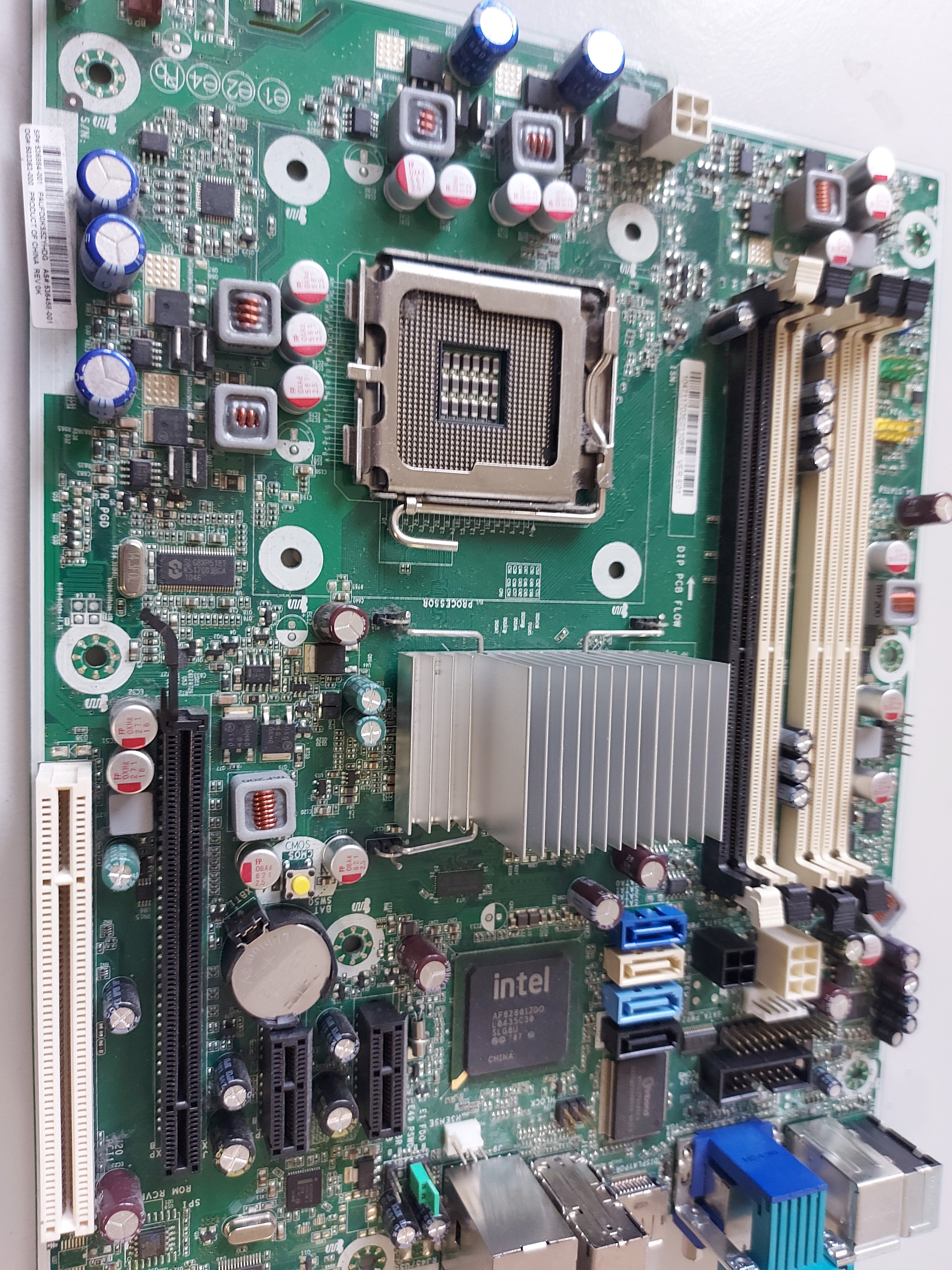 HP Compaq Elite 8000 LGA775 SFF Motherboard VER E01 ( 536884-001 536458-001 ) REF