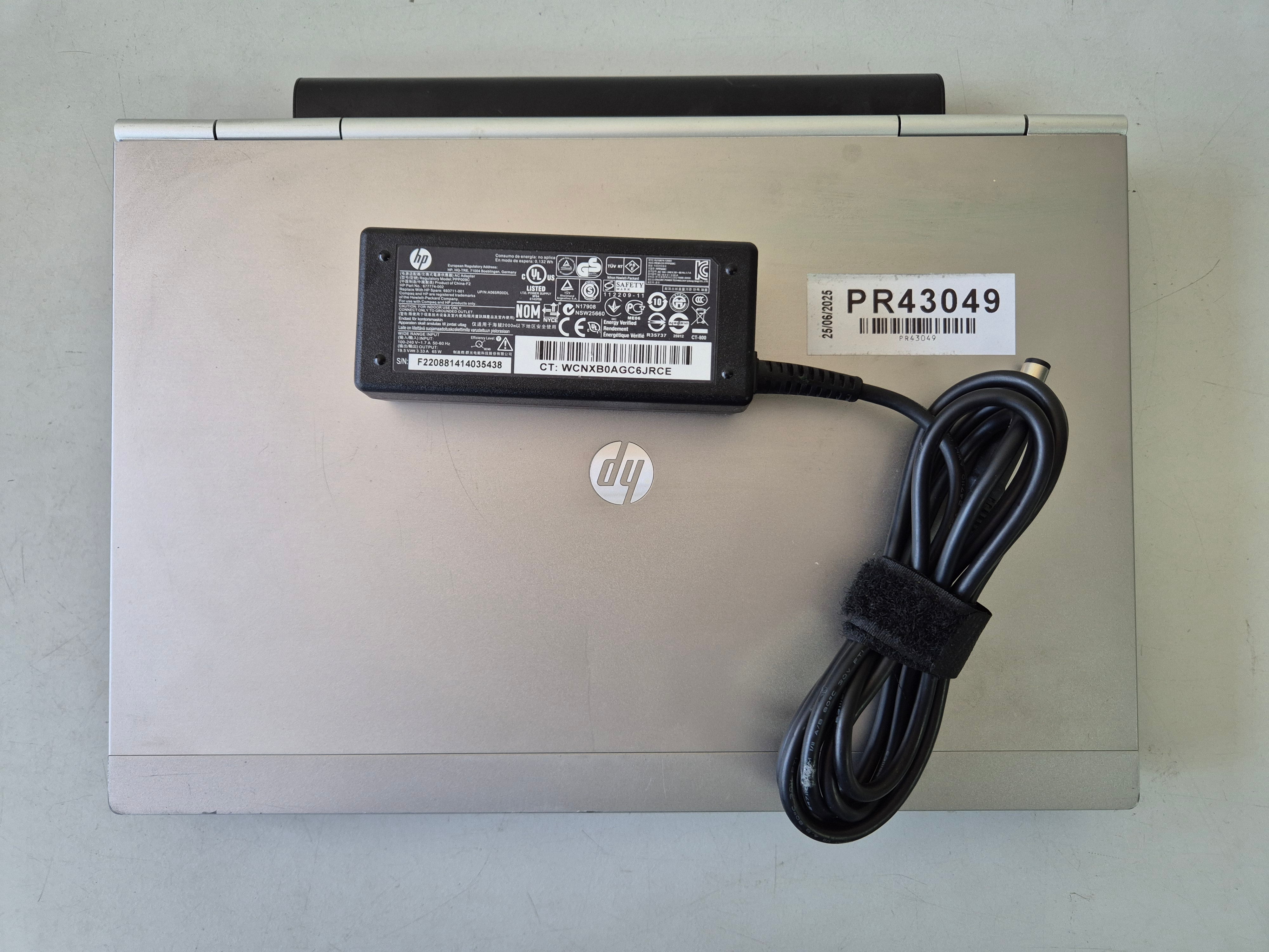 HP EliteBook 2560p 320GB HDD 4GB RAM i5-2410M 2.60GHz DVD Win7Pro 12.5" USED