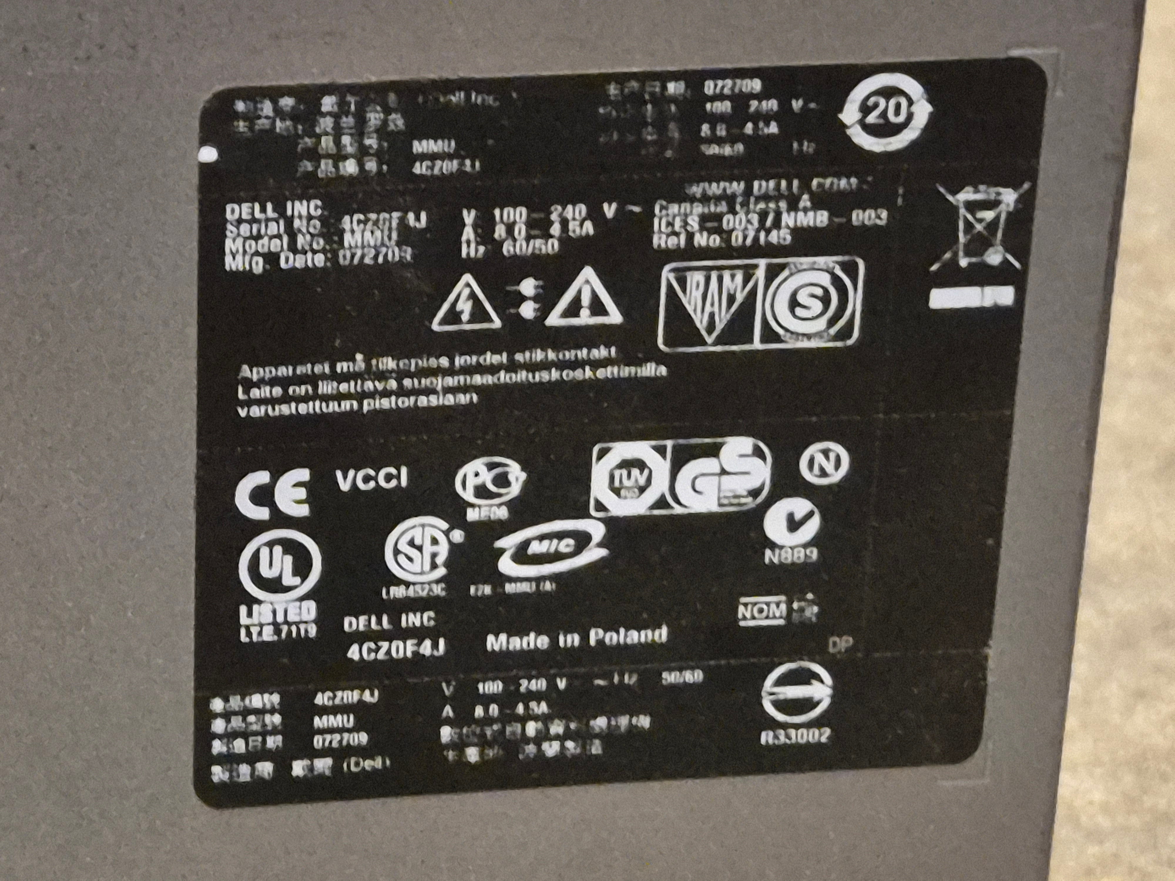 Dell PowerEdge T300 2GB RAM Xeon X3323 2.5GHz NO HDD NO OS WinSVR 2008 COA ( MMU ) USED missing front plastics 