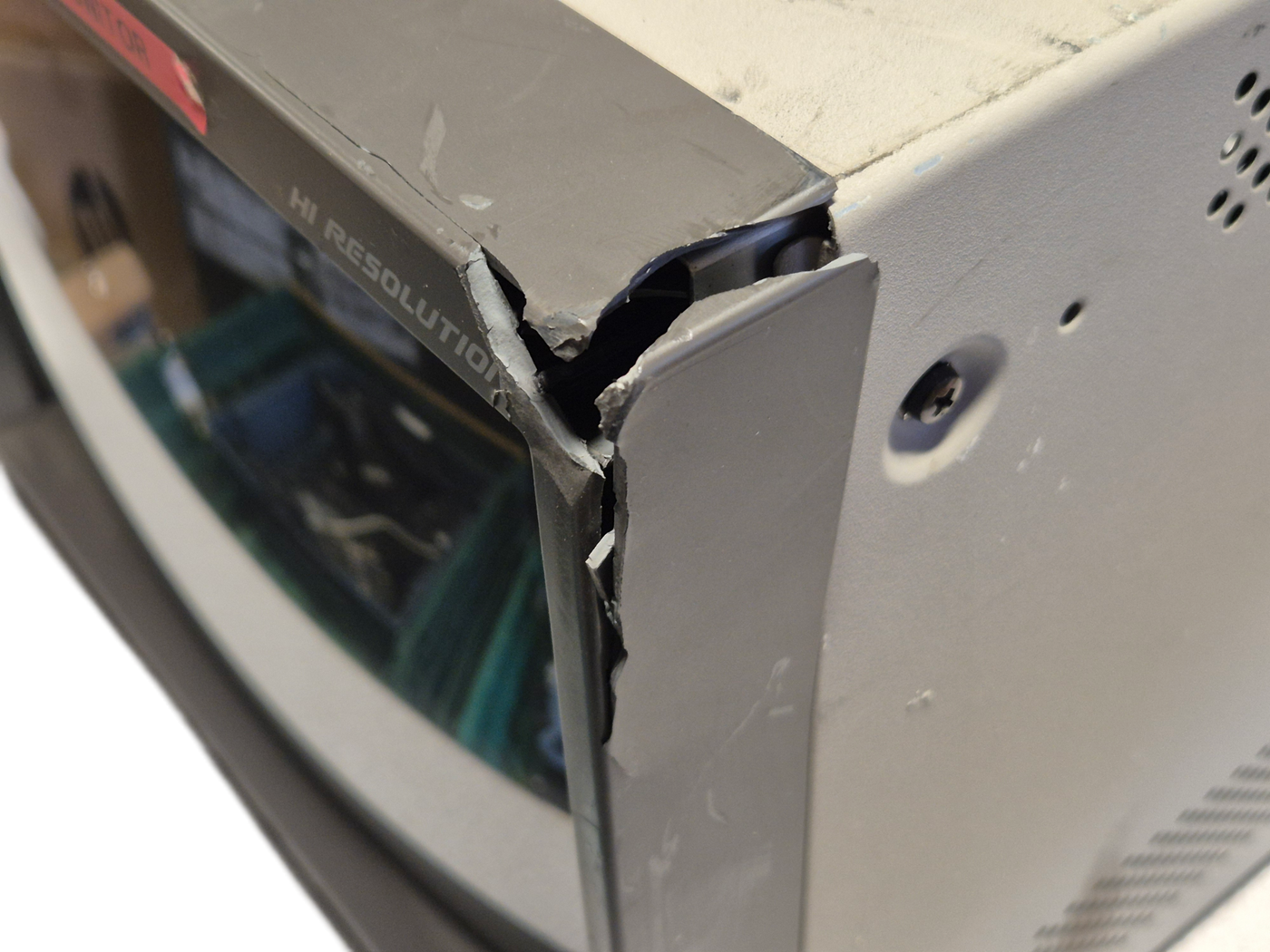 JVC TM-H140PN Colour Video Monitor - Broken Plastics Power on and menu display only tests complete SPR