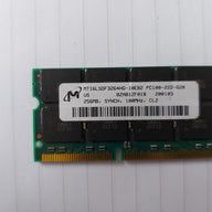 Micron/HP 256MB PC100 100MHz non-ECC Unbuffered CL2 144-Pin SDRAM SoDimm Memory Module (MT16LSDF3264HG-10EB2 33L3070)