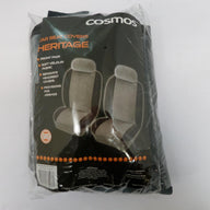 1785003 - Cosmos Heritage 2 x Front Car Seat Covers - Grey & Black - NOB