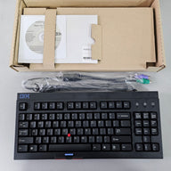 IBM RT3200 US Black Space Saver II PS/2 Wired Keyboard ( 37L0888 ) REF