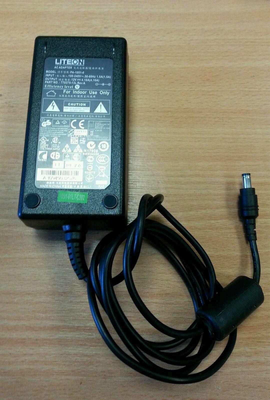 LITEON AC Adaptor 12V 4.16A ( PA-1051-0 770375-13L ) USED