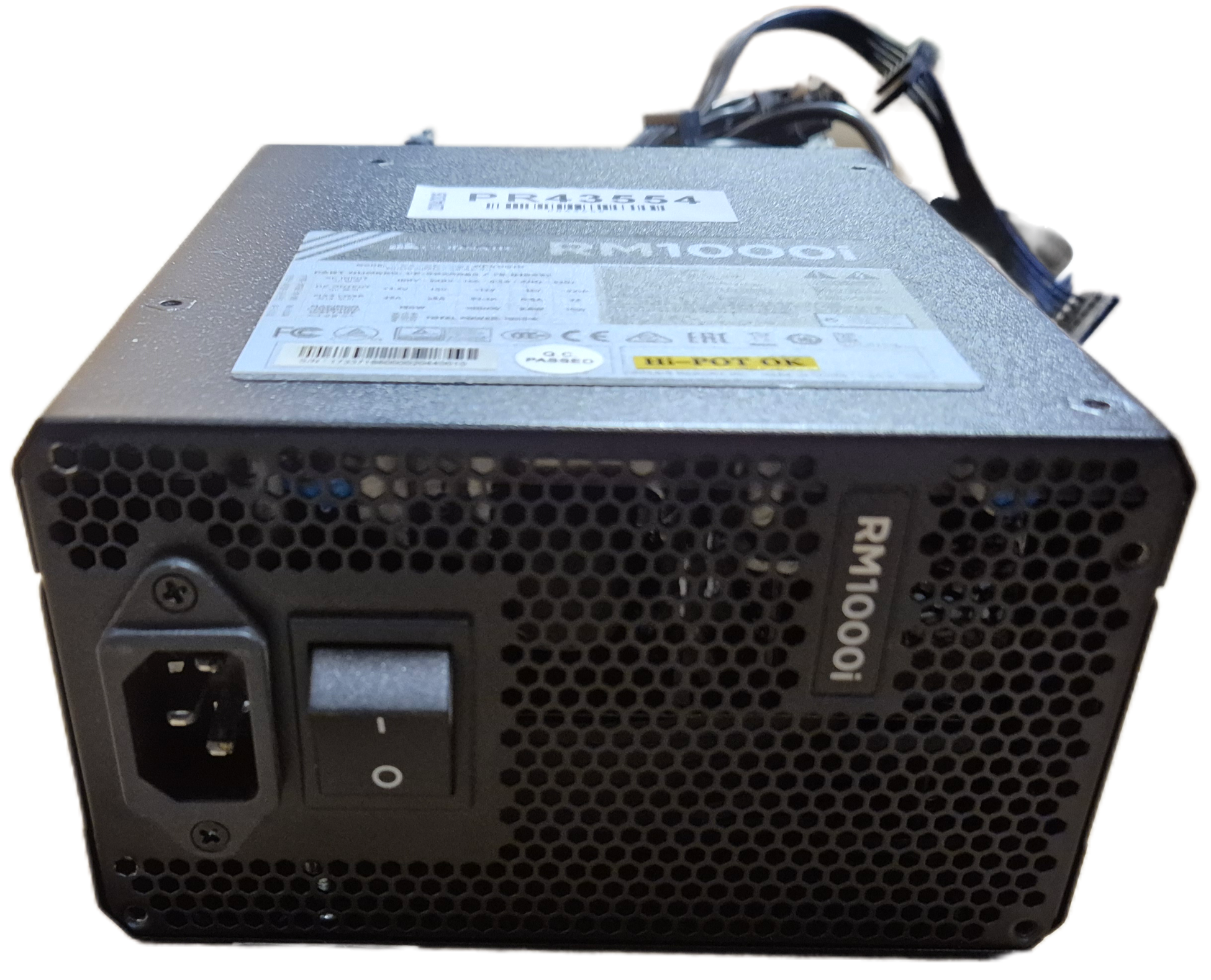 Corsair RM1000i 1000W Fully Modular PSU + Cables ( CP-9020084 75-010837 RPS0010 ) USED