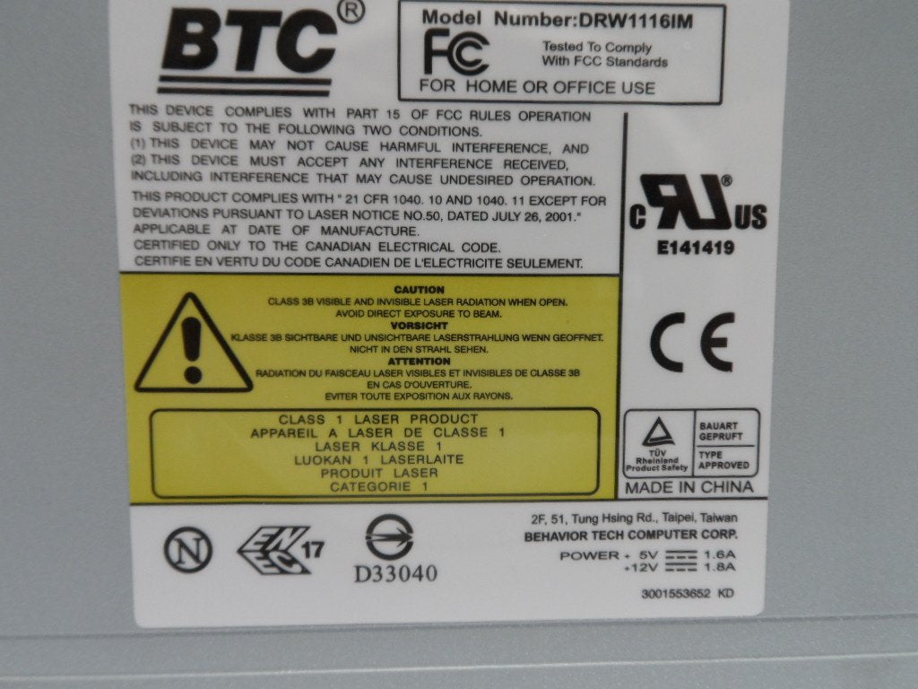 PR18692_6067710017_BTC DVD Dual Double Layer 16x DVD/RW - CD/RW - Image3