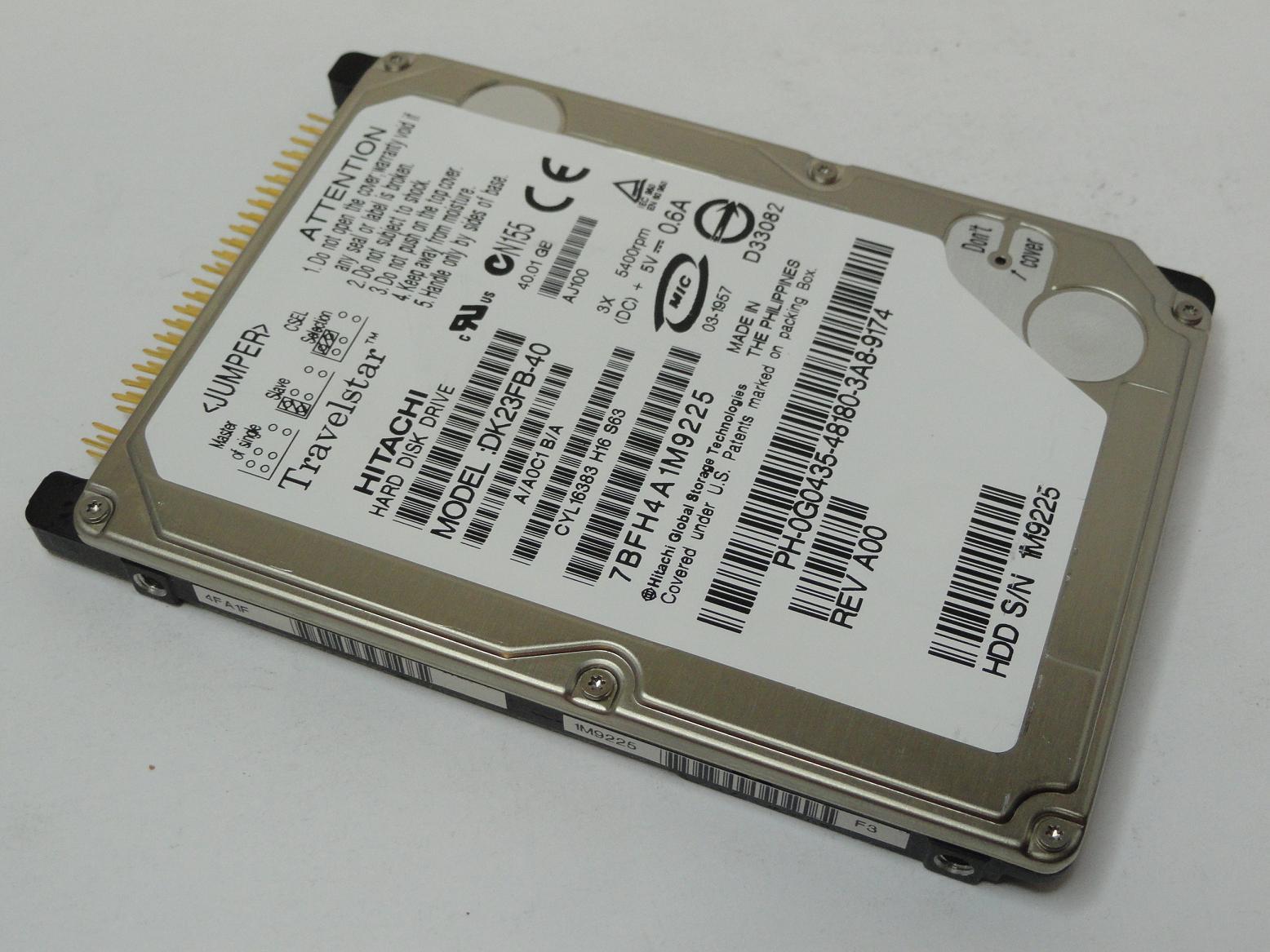 PR04422_DK23FB-40_Hitachi,  40GB ATA-5 2.5" 9.5mm 5400RPM ... - Image3