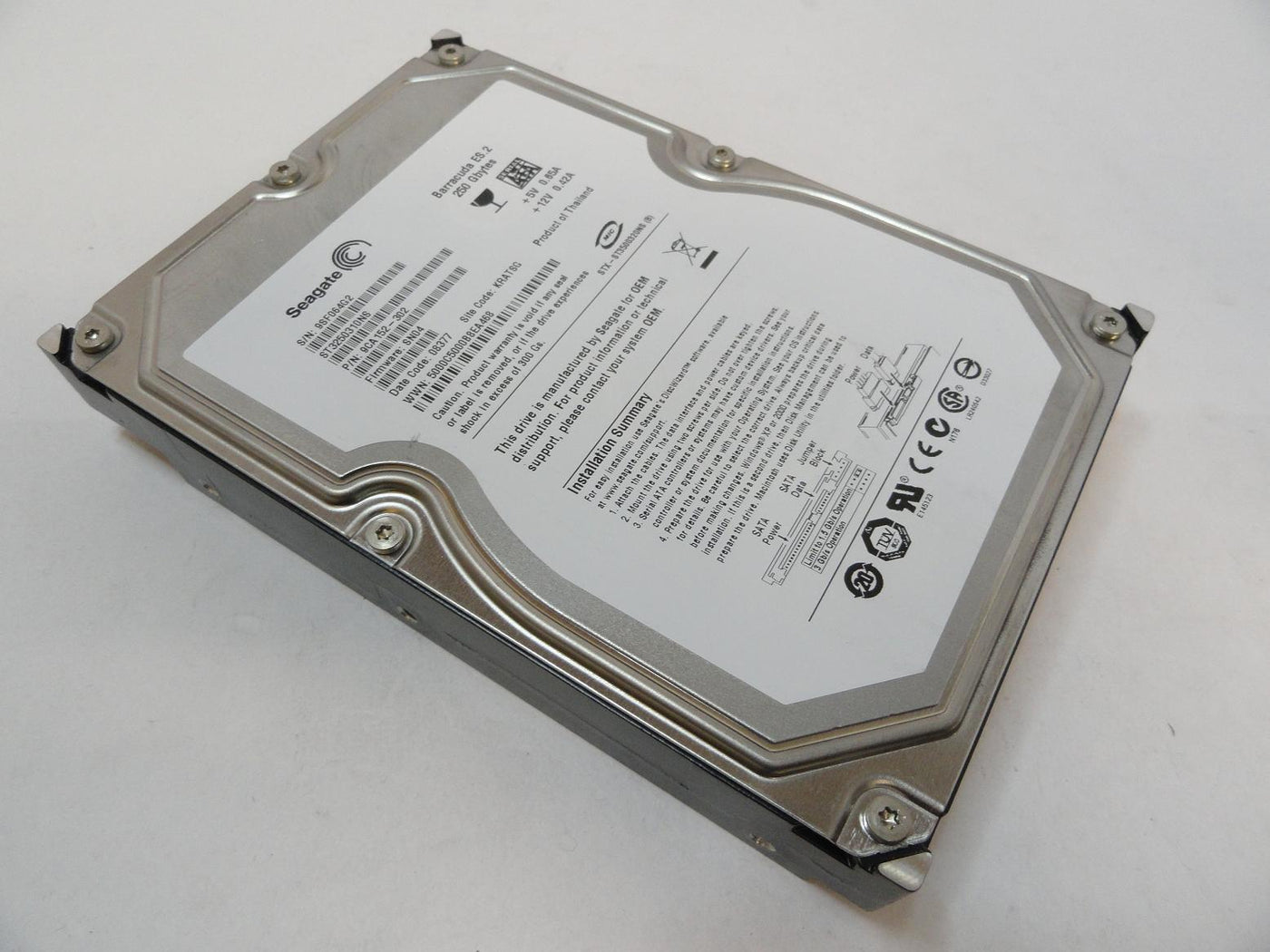 Seagate 250GB SATA 7200rpm 3.5in HDD ( ST3250310NS 9CA152-302 ) USED