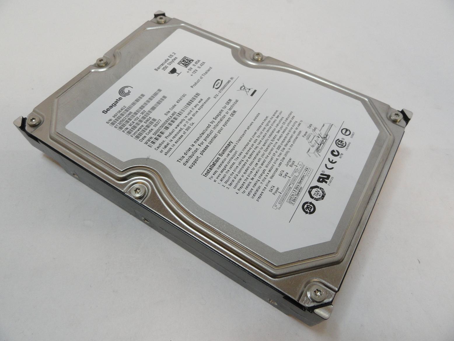 Seagate 250GB SATA 7200rpm 3.5in HDD ( ST3250310NS 9CA152-302 ) USED