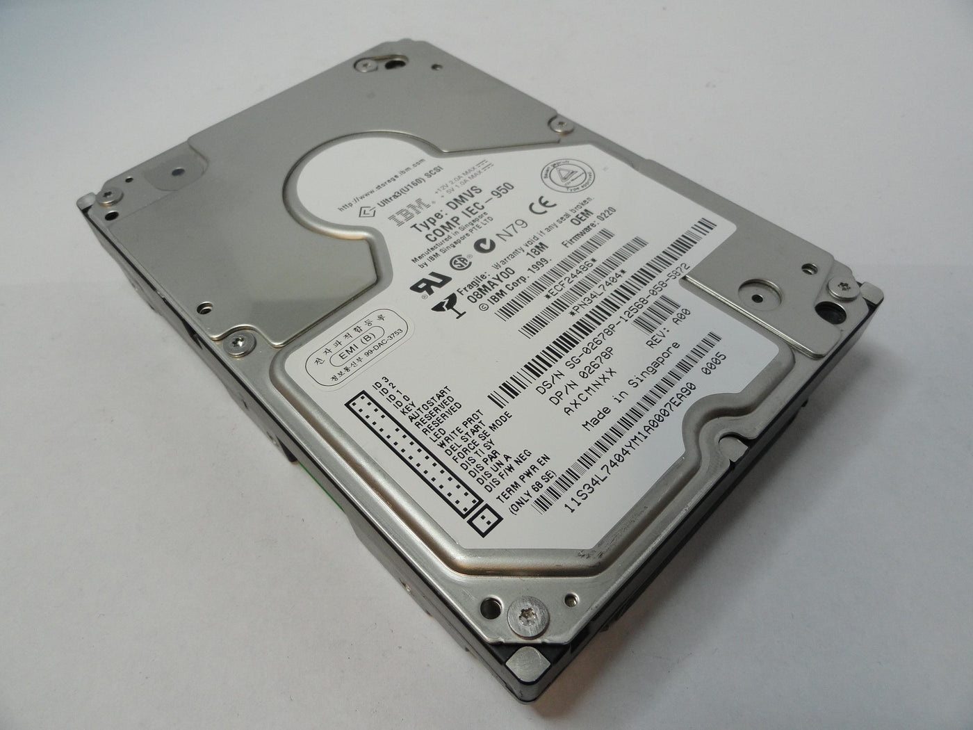 PR19763_ECF24486_IBM Dell 18.4Gb SCSI 80 Pin 10Krpm 3.5in HDD - Image3