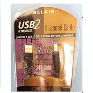 Belkin F3U133 10 GLD 10ft USB 2.0 A/b Device 10ft (F3U13310GLG New)