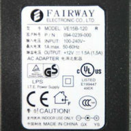 FAIRWAY Power Supply 12V (VE15B 120 094 0180 000 USED)