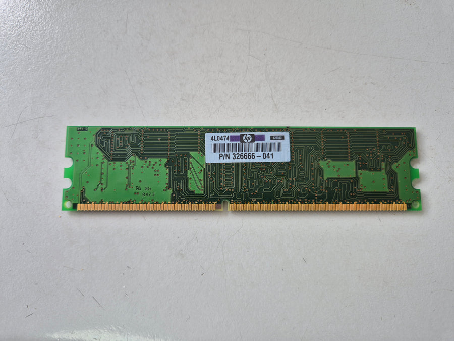 Infineon HP 128MB DDR 400MHz CL3 PC3200U 184-Pin Unbuffered SDRAM DIMM ( HYS64D16301GU-5-C 326666-041 ) REF