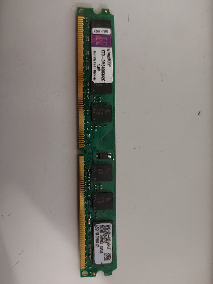 Kingston 2GB PC26400 DDR2 nonECC UnbuffCL6 240P DIMM KTD-DM8400C6/2G 9905429-008