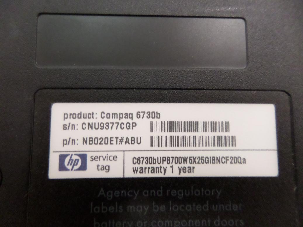 PR25261_NB020ETABU_HP Compaq 6730b Core 2 Duo 2.53GHz Laptop - Image7