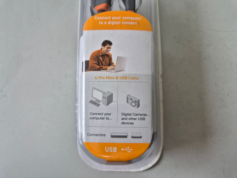 Belkin 4-Pin Mini-B USB Cable 1.8m ( CU1300AED06 ) NEW