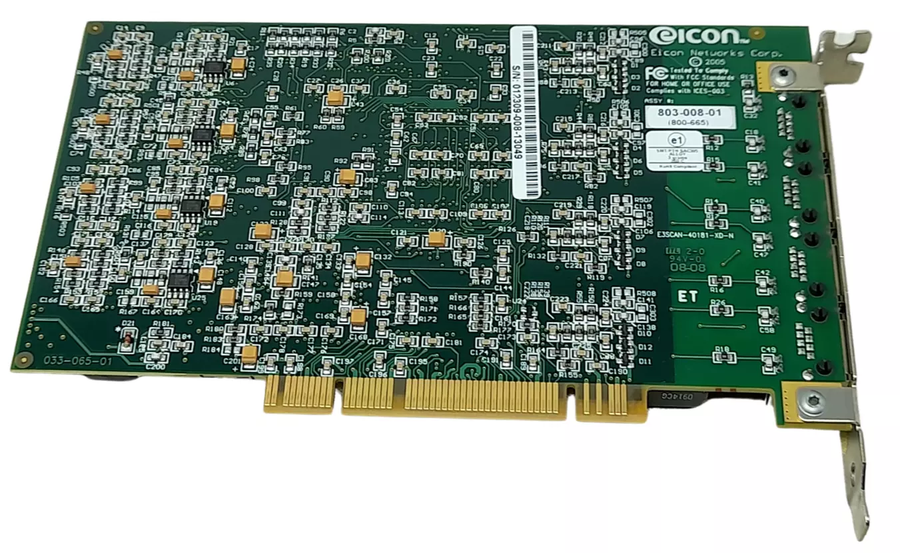 Eicon Networks DIVA 4BRI ISDN Quad-Port Server Adapter ( 803-008-01 800-665 ) USED