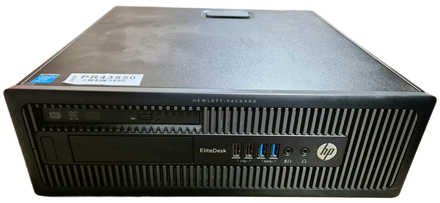 HP EliteDesk 800 G1 SFF 500GB HDD 8GB RAM DVD i5-4570s 3.2GHz NO OS ( H5U03ET#ABU ) USED