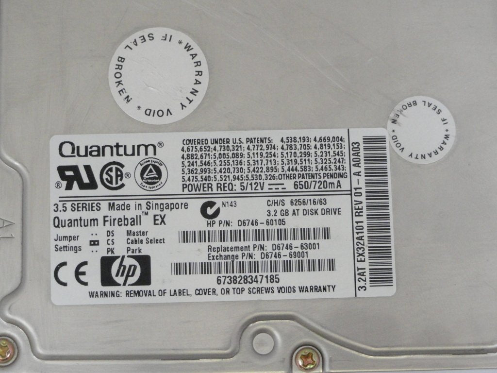 PR11997_EX32A013_HP/Quantum 3.2Gb 3.5" IDE HDD - Image5