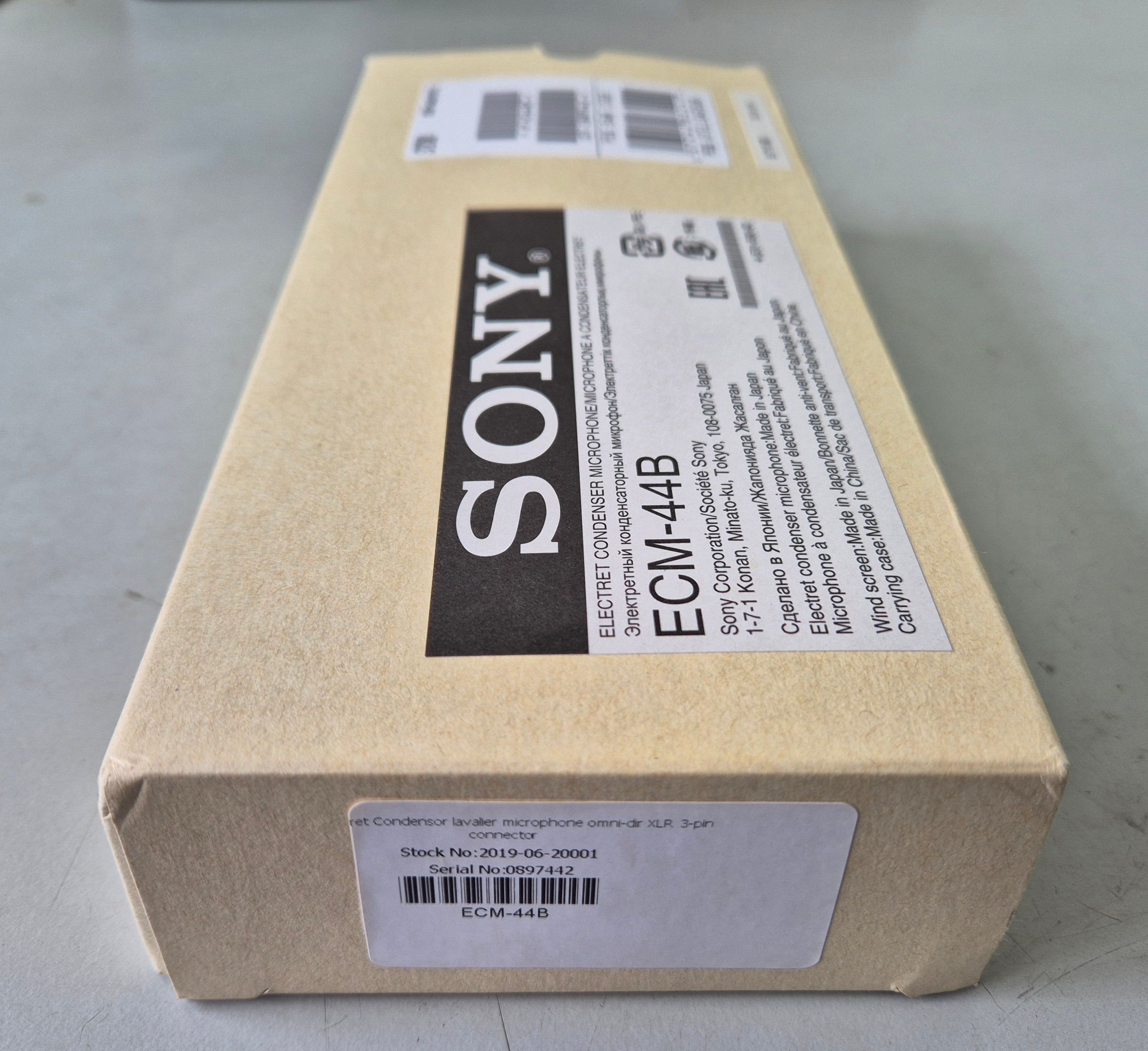 Sony Omni-Directional Lavalier Electret Condenser Microphone ( ECM-44B ) NOB