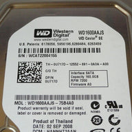 Western Digital Dell 160GB SATA 7200rpm 3.5in HDD ( WD1600AAJS-75B4A0 0U717D ) REF