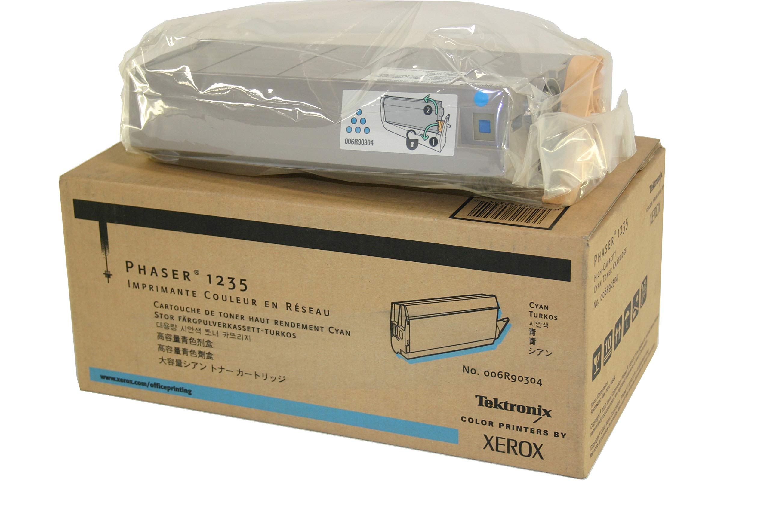 Xerox Hi-Capacity Cyan Toner Cartridge for Phaser 1235 10000 Pages ( 006R90304 ) NEW OLD STOCK FINAL SALE