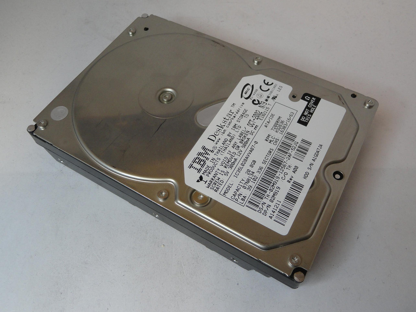 PR21544_07N8134_IBM Dell 20Gb IDE 7200rpm 3.5in HDD - Image3