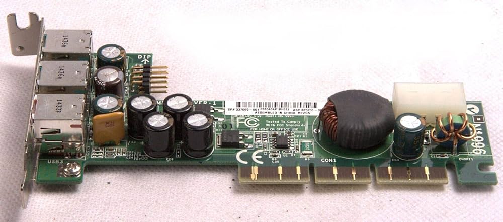 HP RP5000 USB 12/24V Low-Profile AGP Bus Card ( 337069-001 MS-6993 325201-001 ) USED