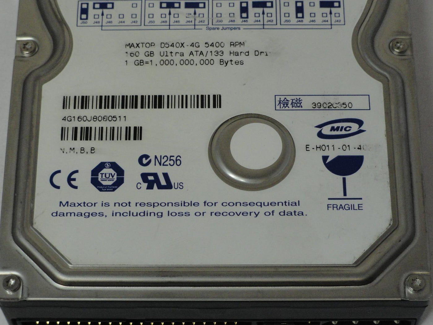 PR03171_D540X-4G_Maxtor 160GB IDE 5400rpm 3.5in HDD - Image3