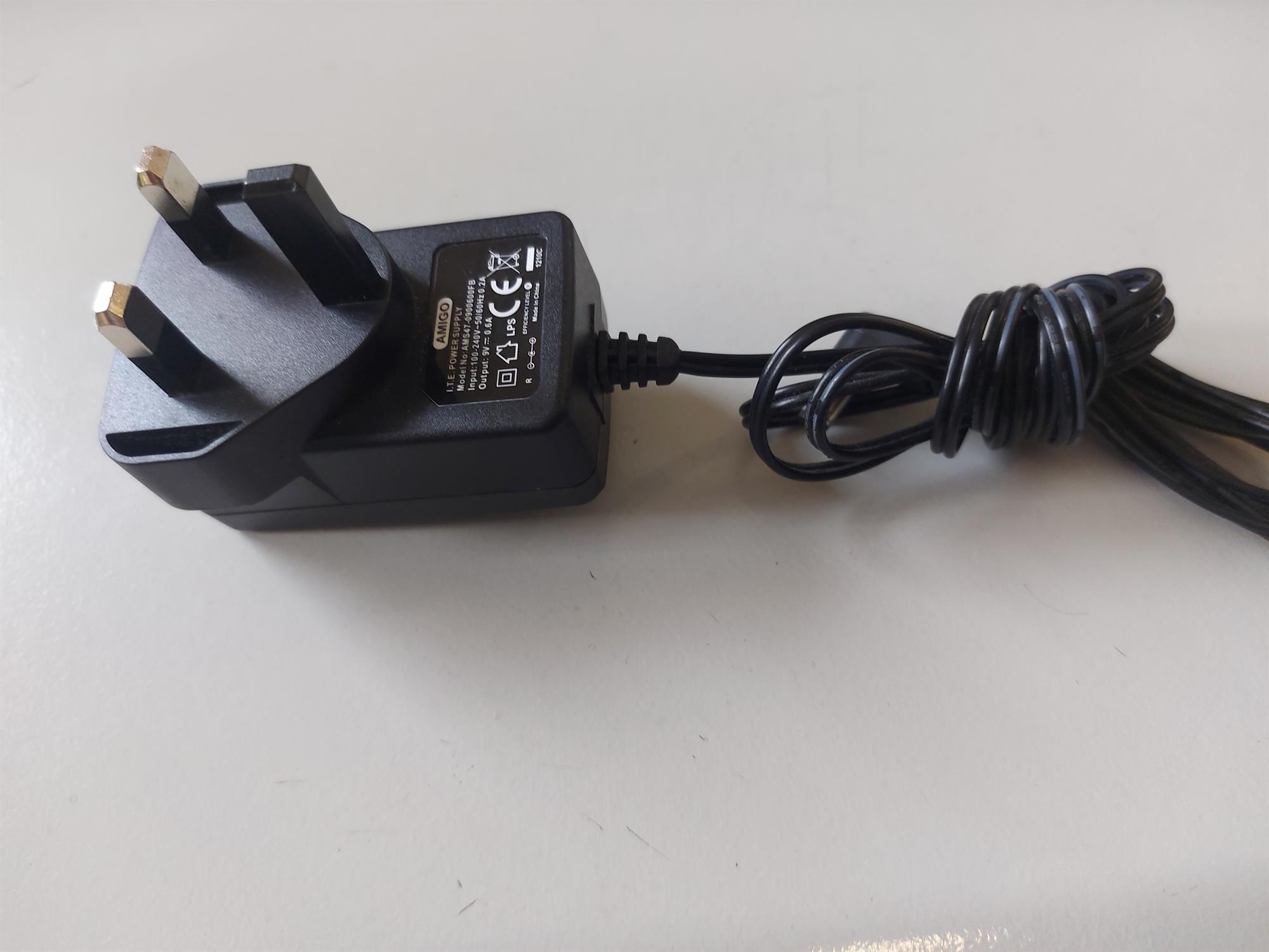 Amigo 9V 0.6A I.T.E Power Supply (AMS47-0900600FB)
