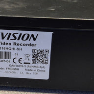 HIKVision 16 Channel Turbo HD DVR - 2x4TB HD - password reset - damaged connector - DVD requires new band ( DS-7316HQHI-SH ) USED
