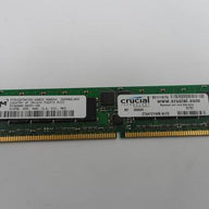 Micron Crucial 512MB PC3200 DDR-400MHz ECC Registered DIMM Memory Module ( MT9VDDF6472G-40BD3 CT6472Y40B-9LFD ) REF