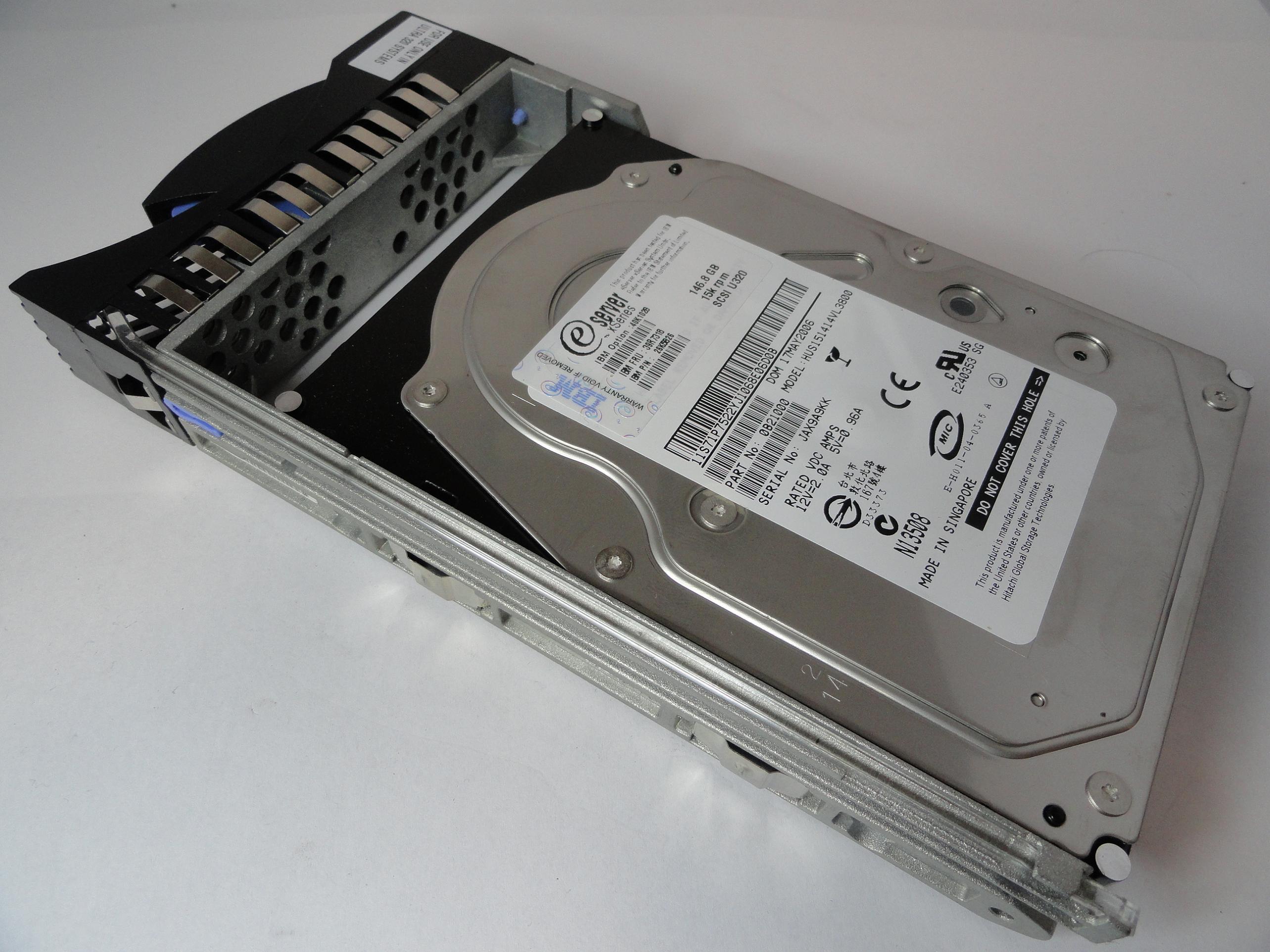 PR23694_0B21000_Hitachi IBM 146.8GB SCSI 80 Pin 15Krpm 3.5in HDD - Image3
